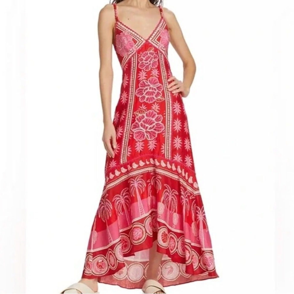Farm Rio Summer Sunrise Long Maxi Dress